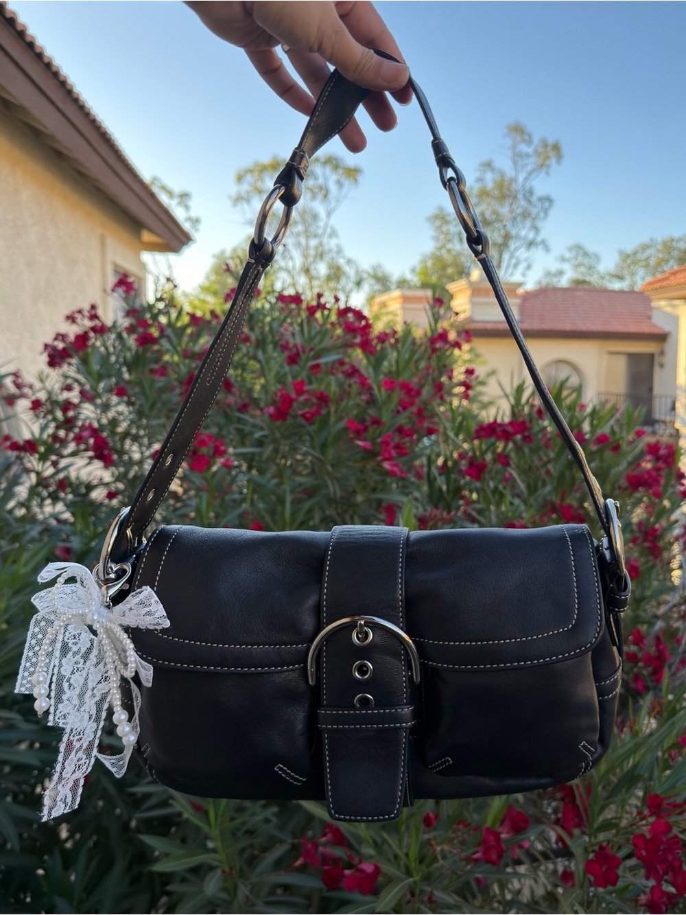 🖤Vintage Coach Soho Set: Double Pocket Flap Bag #3653- Y2K Gem